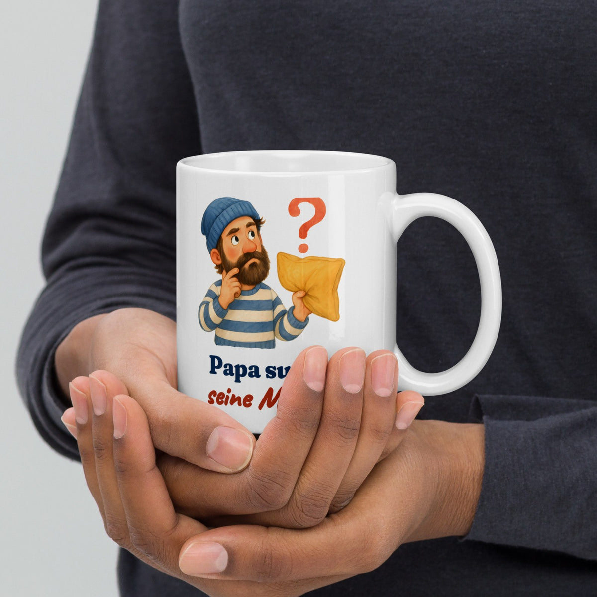 Papa sucht seine Mütze. — Tasse – Produktfoto