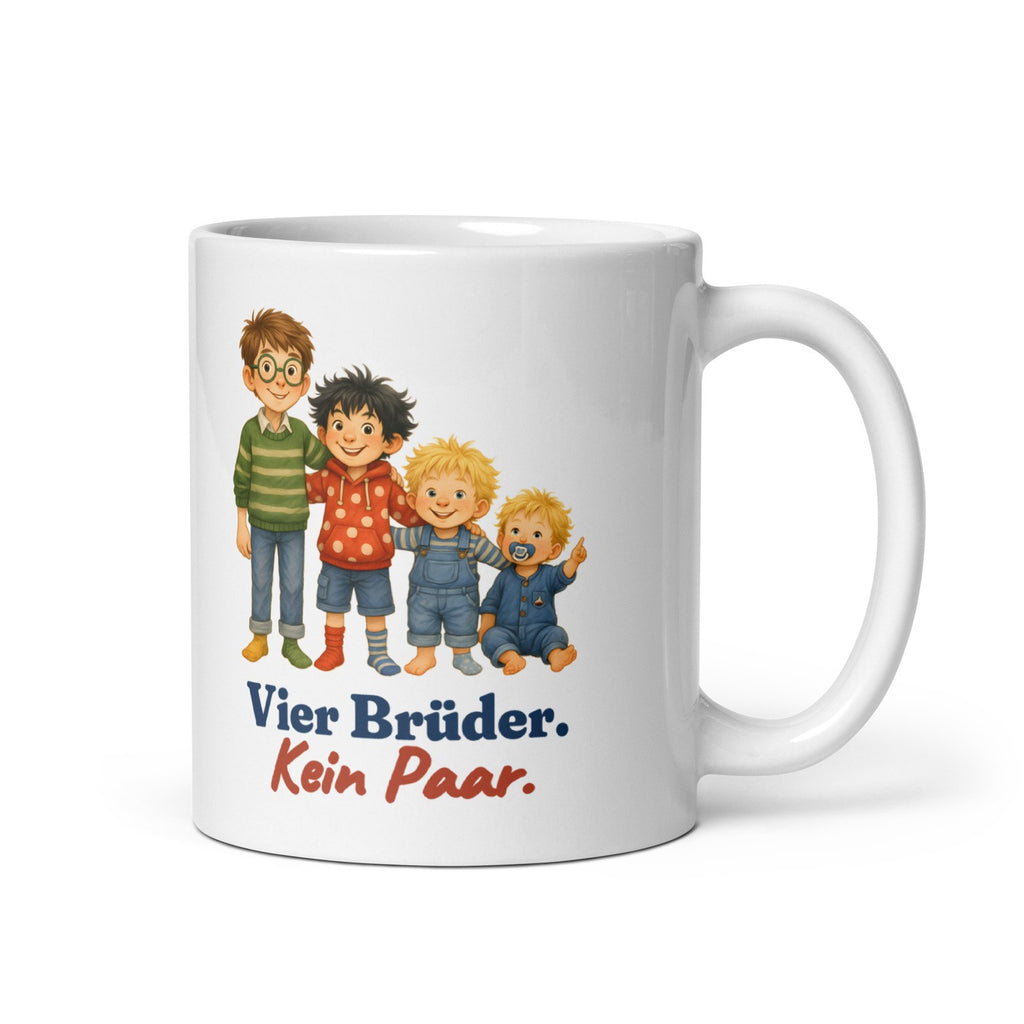 Vier Brüder. Kein Paar. — Tasse – Produktfoto