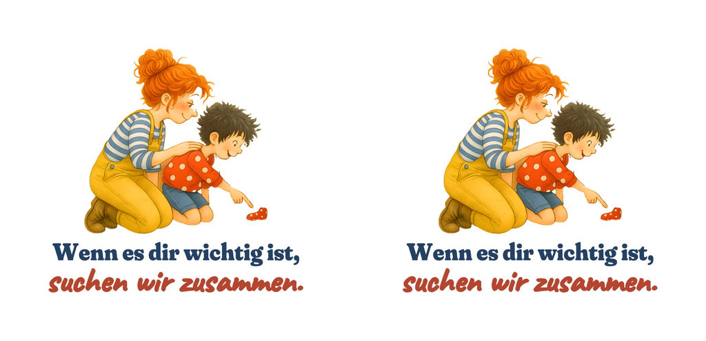 Wenn es dir wichtig ist, suchen wir zusammen. — Tasse – Motiv